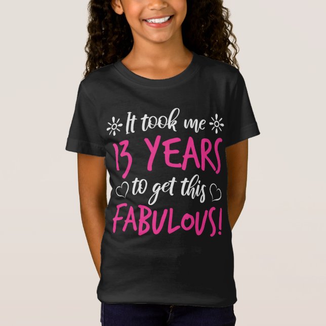Fabulous 13:e födelsedagen t shirt (Framsida)