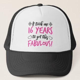 Fabulous 16:e födelsedagen keps