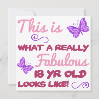 Fabulous 18:e födelsedagen kort