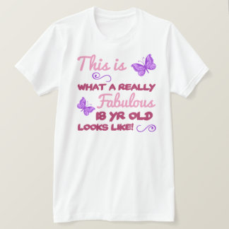 Fabulous 18:e födelsedagen tee