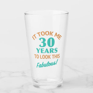 Fabulous 30års födelsedag glaskopp