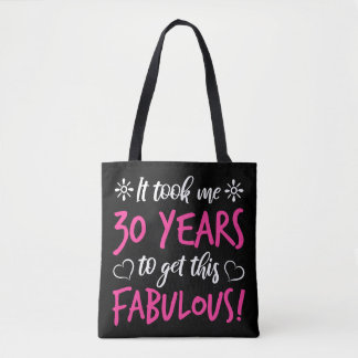 Fabulous 30års födelsedag tygkasse