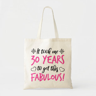 Fabulous 30års födelsedag tygkasse