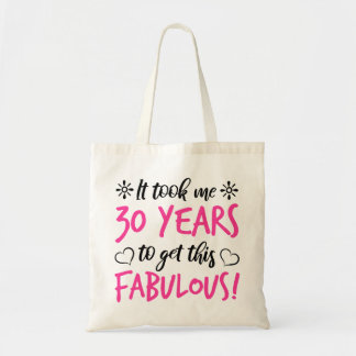 Fabulous 30års födelsedag tygkasse
