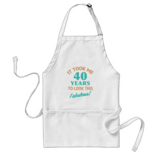 Fabulous 40:e födelsedagen förkläde