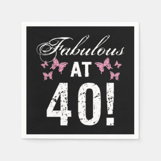 Fabulous 40:e födelsedagen pappersservett