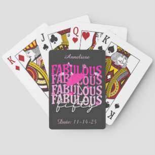 Fabulous 50 Cocktail Umbrella 50:e födelsedagen Casinokort