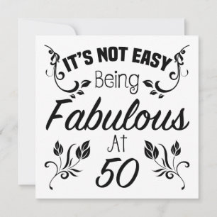 Fabulous 50:e födelsedagen kort
