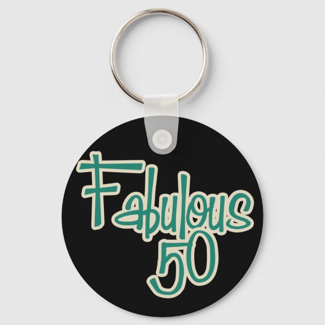 Fabulous 50:e födelsedagen nyckelring (Framsida)