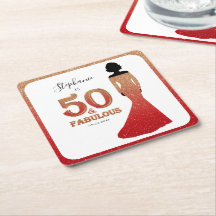 Fabulous 50:e födelsedagen Ombre Glitter Gown