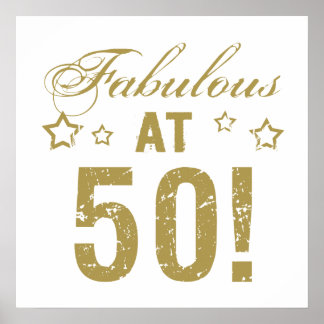 Fabulous 50:e födelsedagen poster