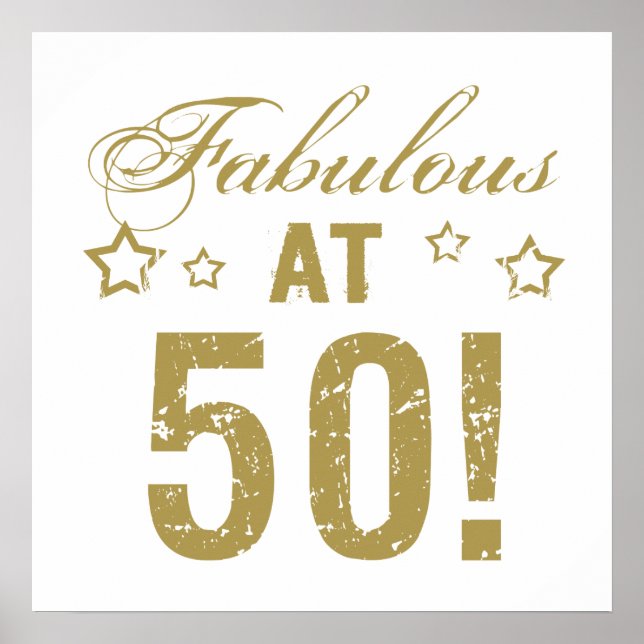 Fabulous 50:e födelsedagen poster (Framsidan)