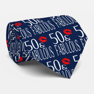 Fabulous 50 Red Läppar Slips