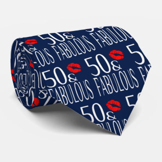 Fabulous 50 Red Läppar Slips