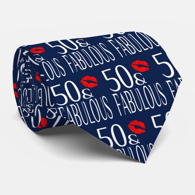 Fabulous 50 Red Läppar Slips (Rullad)