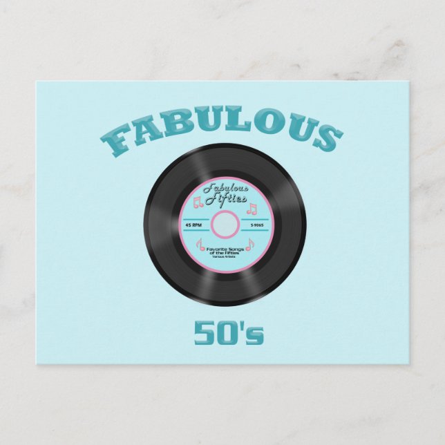 Fabulous 50's vykort (Framsida)