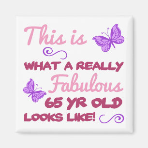 Fabulous 65e Birthday Magnet