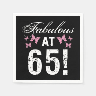 Fabulous 65e Birthday Pappersservett