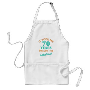 Fabulous 70:e födelsedagen förkläde