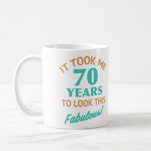 Fabulous 70:e födelsedagen kaffemugg