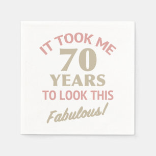 Fabulous 70:e födelsedagen pappersservett