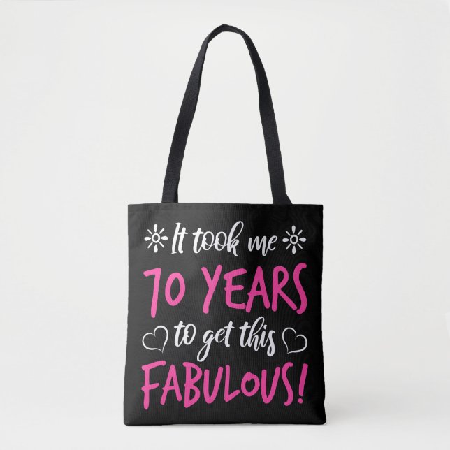 Fabulous 70:e födelsedagen tygkasse (Framsida)