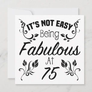 Fabulous 75:e Birthday Kort