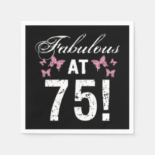 Fabulous 75:e Birthday Pappersservett