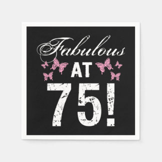 Fabulous 75:e Birthday Pappersservett