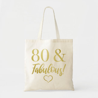 Fabulous 80 Birthday (Guld) Tygkasse