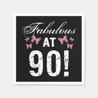 Fabulous 90:e Birthday Pappersservett