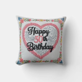 "Fabulous at 50 th" Dekorativ kudde: Fira the Kudde