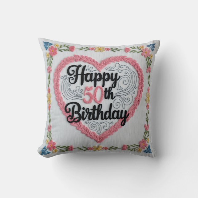 "Fabulous at 50 th" Dekorativ kudde: Fira the Kudde (Framsida)