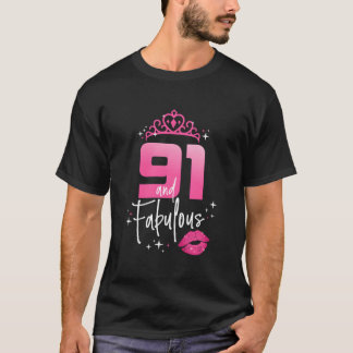 Fabulous At 91 91St Chapter 91 T Shirt