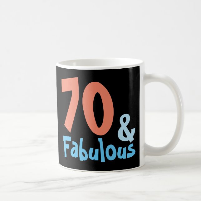 Fabulous Black Retro Birthday Kaffemugg (Höger)