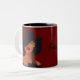 Fabulous Black Woman Två-Tonad Mugg