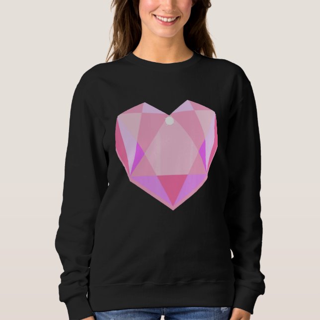 Fabulous Bling Rhinestone Style Hear T Shirt (Framsida)