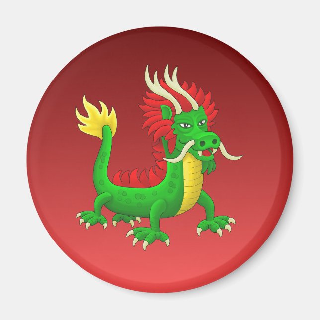 Fabulous Chinese Dragon Magnet (Framsidan)