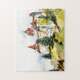 Fabulous Colorful Vintage Romantik Castle House Pussel
