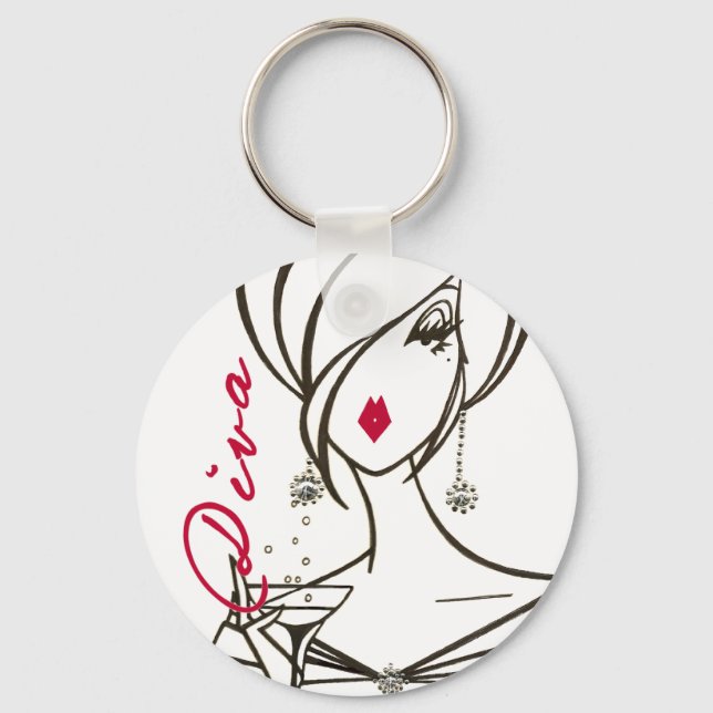 Fabulous Diva Keychain Nyckelring (Framsida)