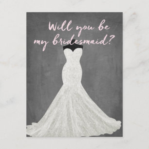 Fabulous Dress   Bridesmaid Inbjudningar