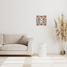 Fabulous Fall and Blue Fyrkantig Klocka