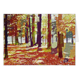 Fabulous fall Happy thanksgiving-kort Hälsningskort