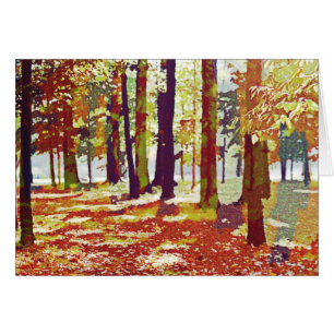 Fabulous fall Happy thanksgiving-kort Hälsningskort