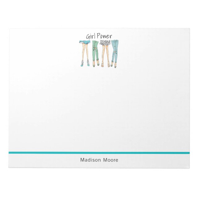 Fabulous Feet "Girl Power" Anteckningsblock (Framsida)