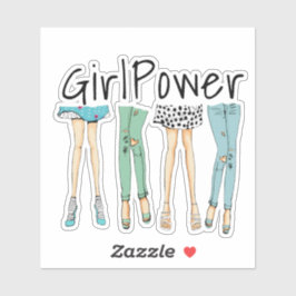 Fabulous Feet "Girl Power" Klistermärken