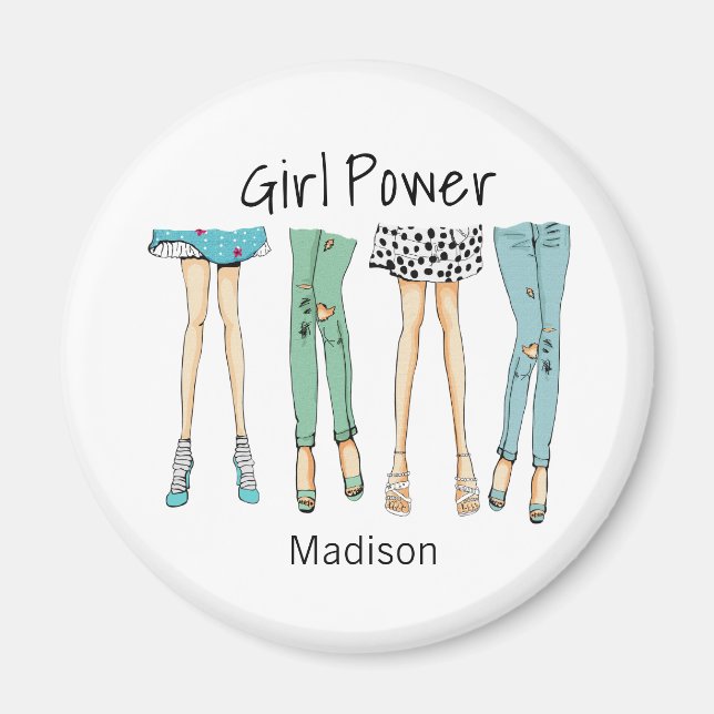 Fabulous Feet "Girl Power" Magnet (Framsidan)