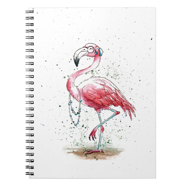 Fabulous Flamingo Anteckningsbok (Framsidan)