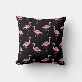 Fabulous Flamingo Rosa Watercolor Mönster Kudde