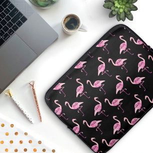 Fabulous Flamingo Rosa Watercolor Mönster Laptop Sleeve